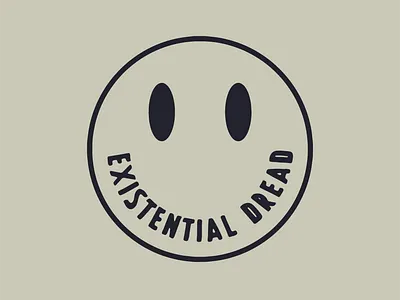 Existential Dread design drawing illustration logo vector