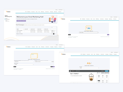 Marketing Hub layout design ui ux web design