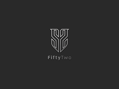 FIFITY TWO MONOGRAM 3d agency animation australia logo branding company design five graphic design icon illustration lettering logo logomark monogram motion graphics two ui vector