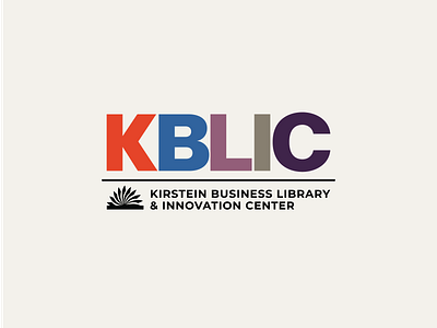 Logo for KBLIC/Boston Public Library branding design graphic design library logo minimal typography vector