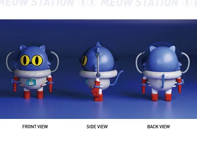 Meow ip形象设计 3d graphic design ui