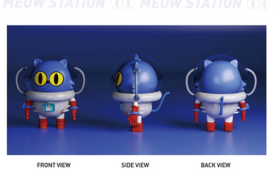 Meow ip形象设计 3d graphic design ui