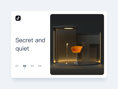 Secret and quiet black c4d dribbble illustration ui