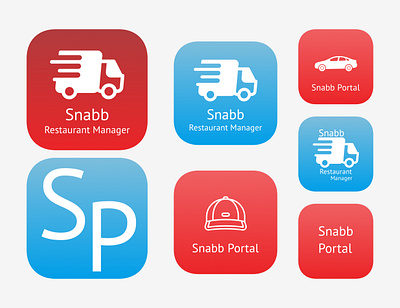 Snabb App Icons app app design app icon clean design dribbble graphic design minimal mobile app simple sketch 3 ui uidesign uiux user interface ux