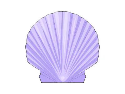 Ultraviolet Lilac Seashell design fashion illustration fashion illustrator fashion sketch fashion sketcher graphic design illustration logo