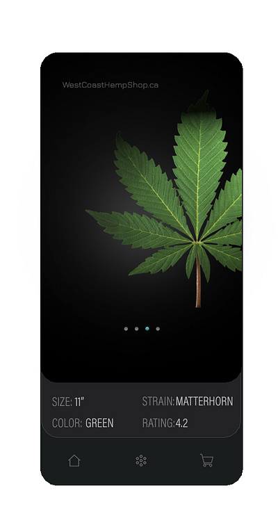 West Coast Hemp Comp Design - App app clean design ui ux