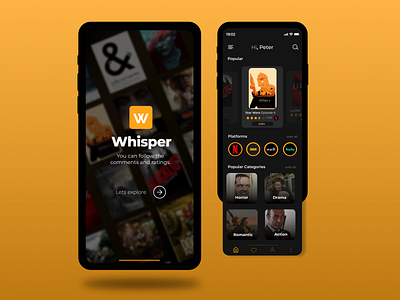 Movie app ui design graphic design ui ux