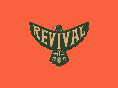 Revival Coffee Dove badge bird branding coffee coffee branding coffee shop design dove graphic design illustration logo typography