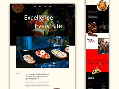 Food Landing Page UI/UX Design branding brandingagency food foodbranding foodwebsite interaction design landing landingpage restaurant ui uiux uiuxdesign uiuxdesignagency ux uxdesign web website