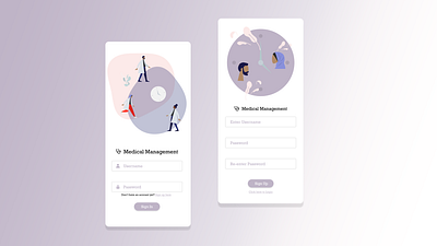 Medical Management UI dailyui mobile app ui