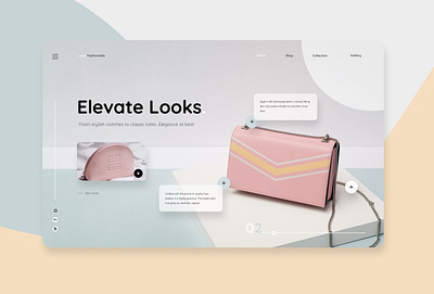 Fashion Bags Store Landing Page bags branding design fashion figma figmadesign illustration landing page logo photoshop purse ui ux web website