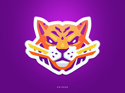 Tiger animal big cat branding illustration logotype mascot sports tiger