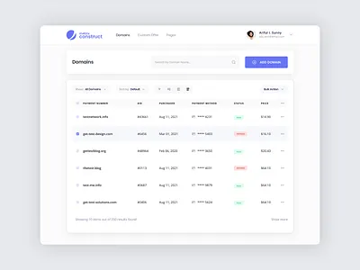 m4trix Construct web application 2021 trend clean creative dashboard design minimal modern trendy ui ui ux ux web web app website