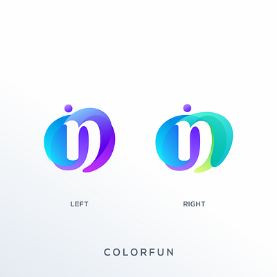 Left or Right? brand branding colorful design identity illustration logo n logo simple