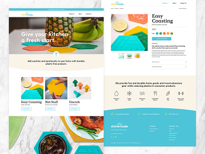 Shinemade E-commerce Website branding design development digital e commerce functionality iconography illustration interactive layout packaging products shopify sustainability template typography web design