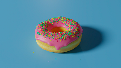 Everything starts with this donut 3d 3ddesign 3dmodel blender blenderguru donut render