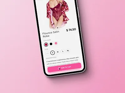 Underwear Ecommerce Mobile App app bikini clean colorful design ecommerce figma iphone light lingerie minimal mobile online store product product page store ui underwaer ux women
