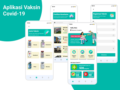 Vaccine Covid-19 App covid covid 19 dailyui mobile app ui uidesign vaccine