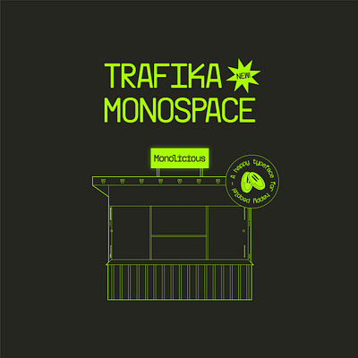 Trafika Monospace is OUT! :-) design experimental font mono monospace type typeface typography