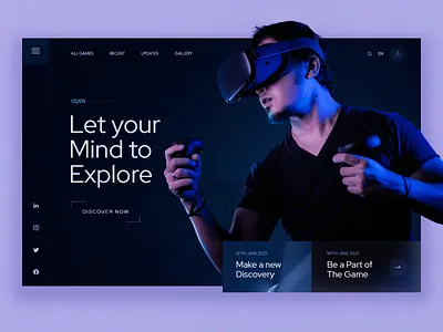 Discover Realty 3d 3d glasses ai animation artificial intelligence branding dark design design glassmorphism graphic design reality ui virtual vr vr glasses