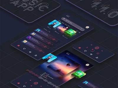 Music App UI / UX Design app ui app ux design design app mobile app music app ui ui design ux ux design