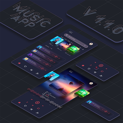 Music App UI / UX Design app ui app ux design design app mobile app music app ui ui design ux ux design