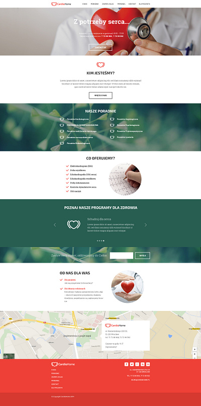 Cardiologist website design graphic design ui web