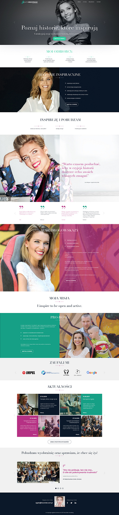 Agata Roczniak influencer's website design design graphic design ui web