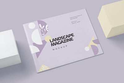 Landscape US Letter Magazine Mockups 3d animation annual report branding brochure catalog clean design graphic design illustration indesign letter logo magazine motion graphics print printable report template ui