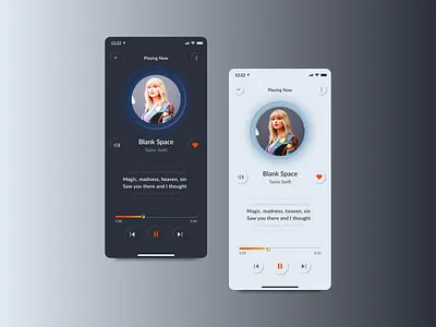 Music Neumorphism design mobile music music neumorphism neumorphism phone screens ui uiux userinterface