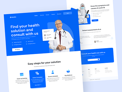 SehatKu - Medical Landing Page clean covid19 design exploration header landing page medical medicallandingpage ui uiux website