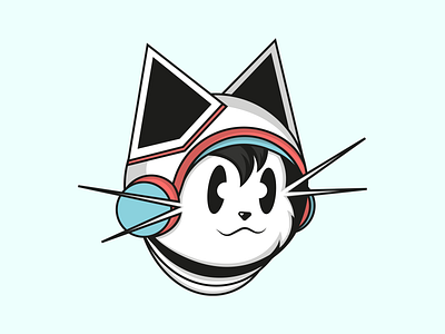 Cat Astronaut astronaut cat character logo streetart vector