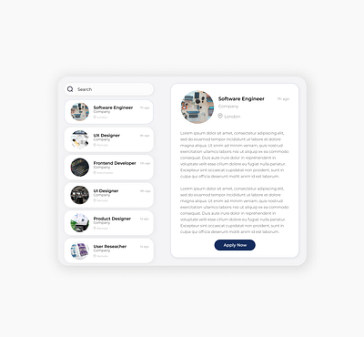 Daily UI 050 - Job listing daily ui dailyui dailyui050 job listing ui ui design