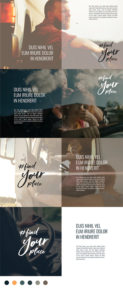 Simple design for a lifestyle movie about truckers design graphic design minimal