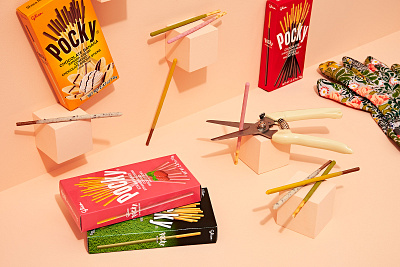 Pocky art art direction photography product still life