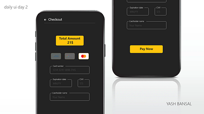 DAY 2 credit card dailyui login screen