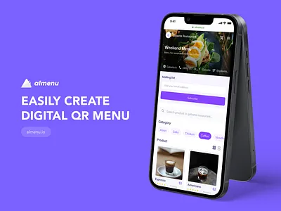 Almenu - Redesign SaaS Product app dashboard design menus mobile app restaurant saas ui ux web app web design website