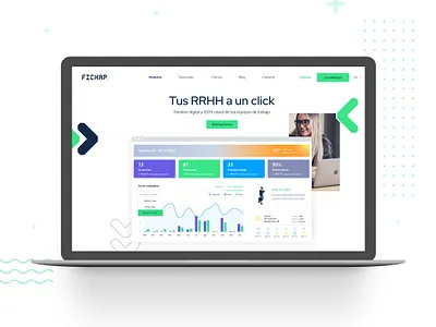 Fichap | Website design human resources startup ui user experience ux ui web design website website responsive