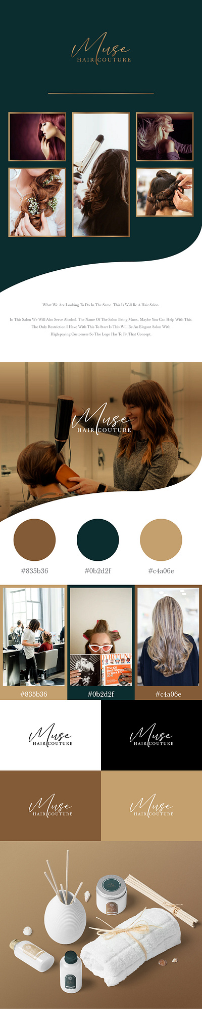 Muse Hair Couture brand identity branding branding design corporate corporate branding corporate design design illustration logo ui