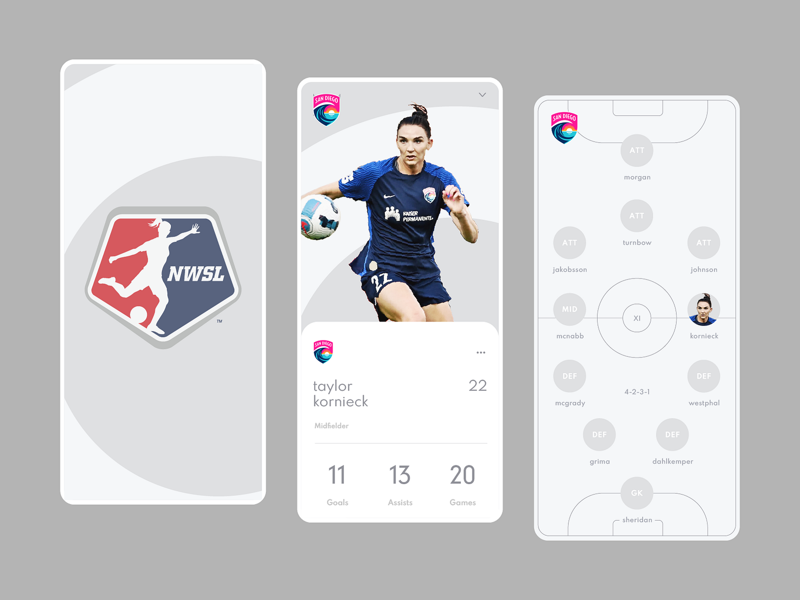 NWSL Digital Trading Card App by Cultist on Dribbble