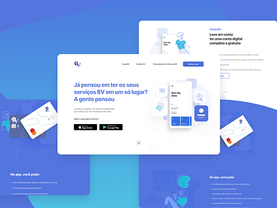 Digital bank | Landing Page art direction bank blue color concept creative design digital bank finance financial landing page site ui ux web