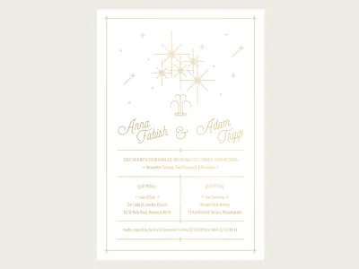Wedding Invitation 💍 art deco elegant gold gold foil invitation invite print save the date vintage wedding wedding invitation wedding invite