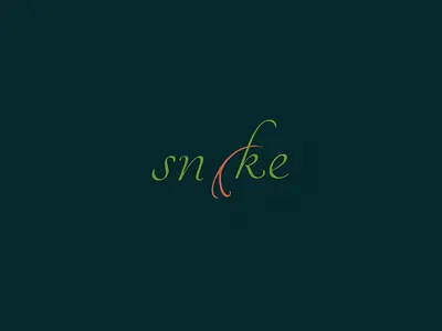 Snake | Typographical Project graphics illustration minimal poster serif simple snake text tounge typography