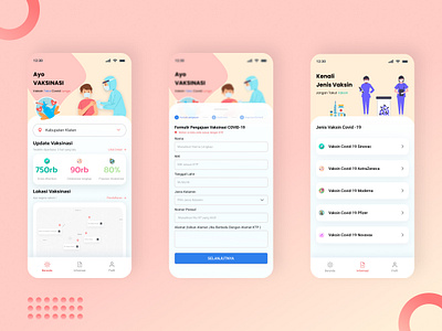 Vaccine App covid covid19 design mobile design ui vaccine