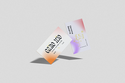 Caro Mio - Cards branding design gradients graphic design icon illustration logo typography