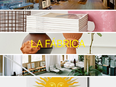 La Fábrica Homeware Gallery architecture branding creative design home homepage illustration interior landingpage logo ui ux vector web website