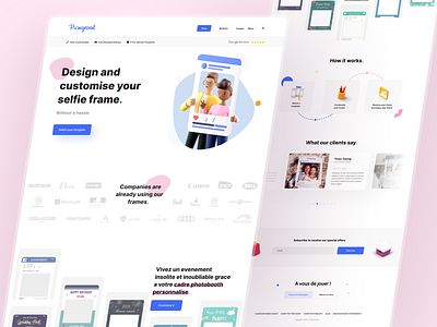 Picmyevent Website [Live] 🔥 3d birthday clean design event frame fully customizable guests illustration landingpage model personalize photobooth ui uiux ux web web design website wedding