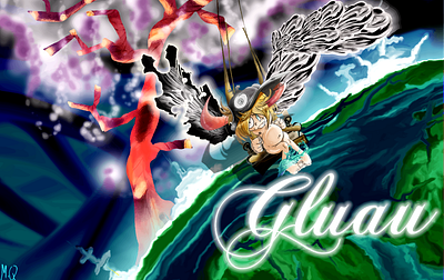 Gluau By Mr. Q for Djemini Blunter (rapper) cover design identitydesign illustration illustrator