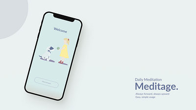 Meditage. app ui ui design ux