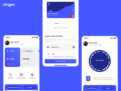 Credit Line on Crypto - ZingerHQ branding cryptowallet figma logo ui ux